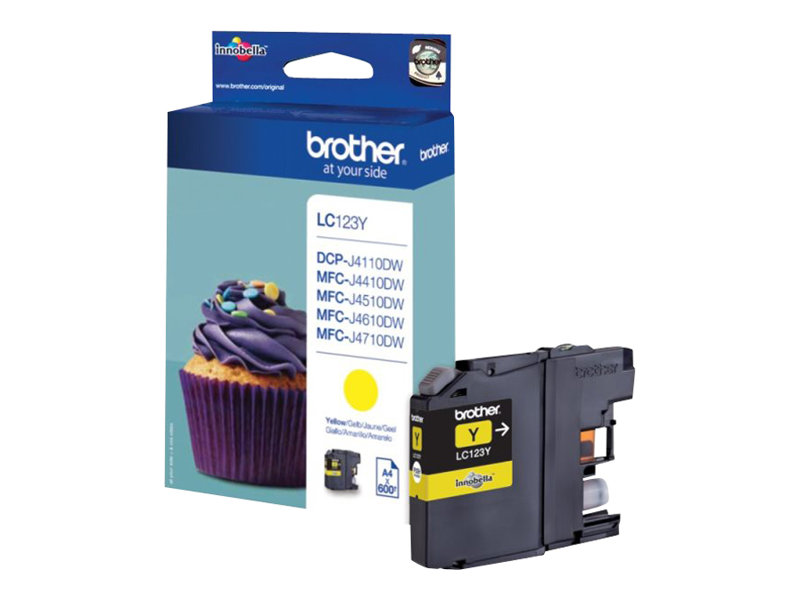 Tinteiro Original Brother LC-123Y/ Amarelo - Imagem 2