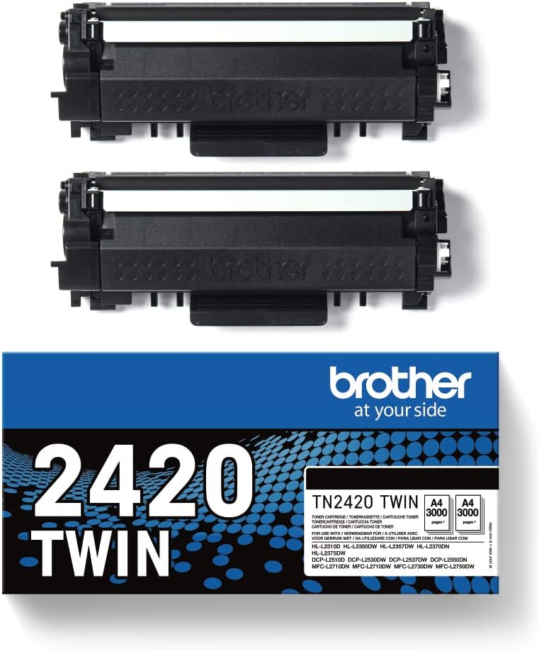 Toner Original Brother TN2420TWIN Multipack XL Alta Capacidade / 2x Preto - Imagem 2
