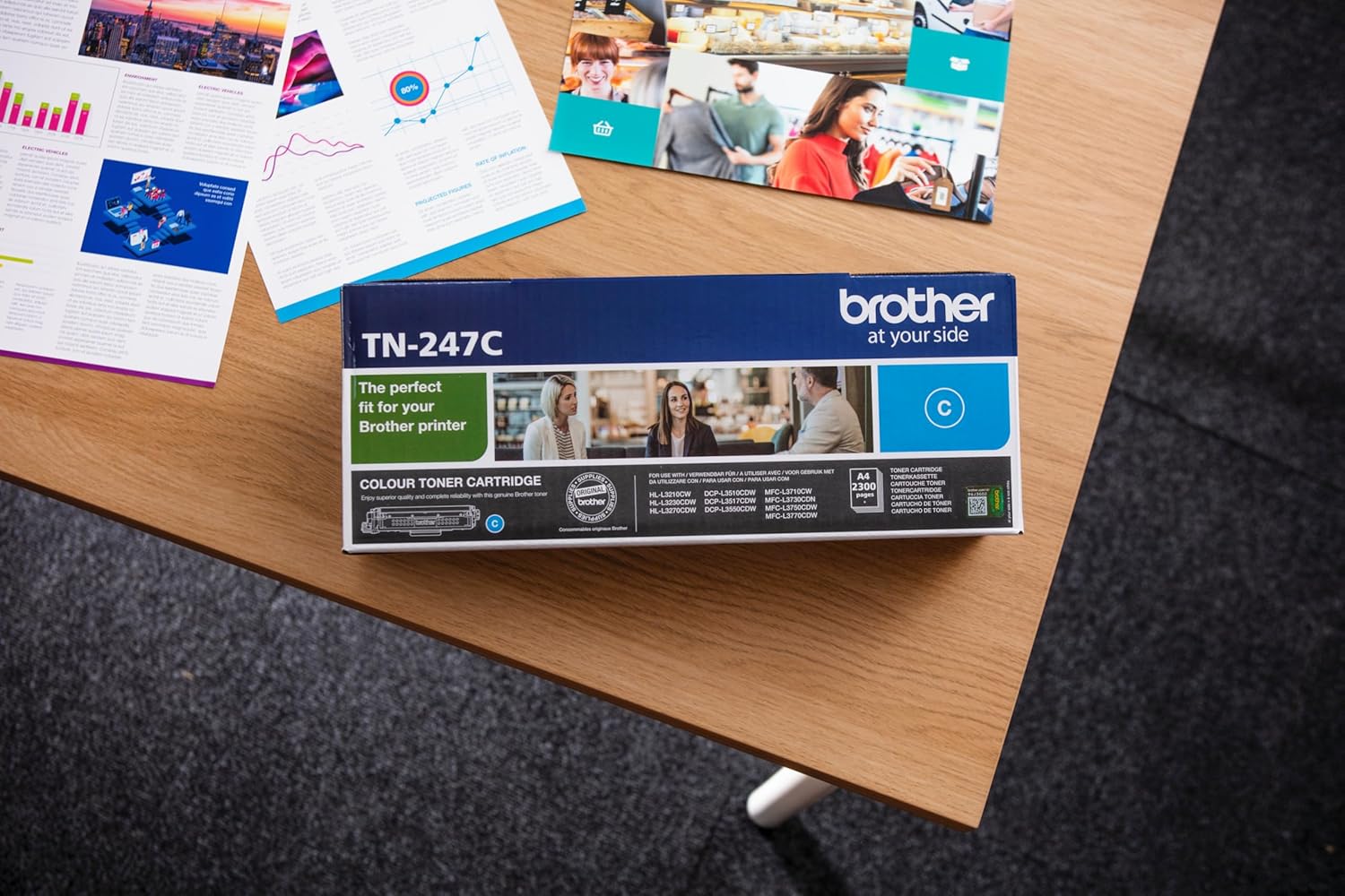 Toner Original Brother TN-247C Alta Capacidade/ Ciano - Imagem 2