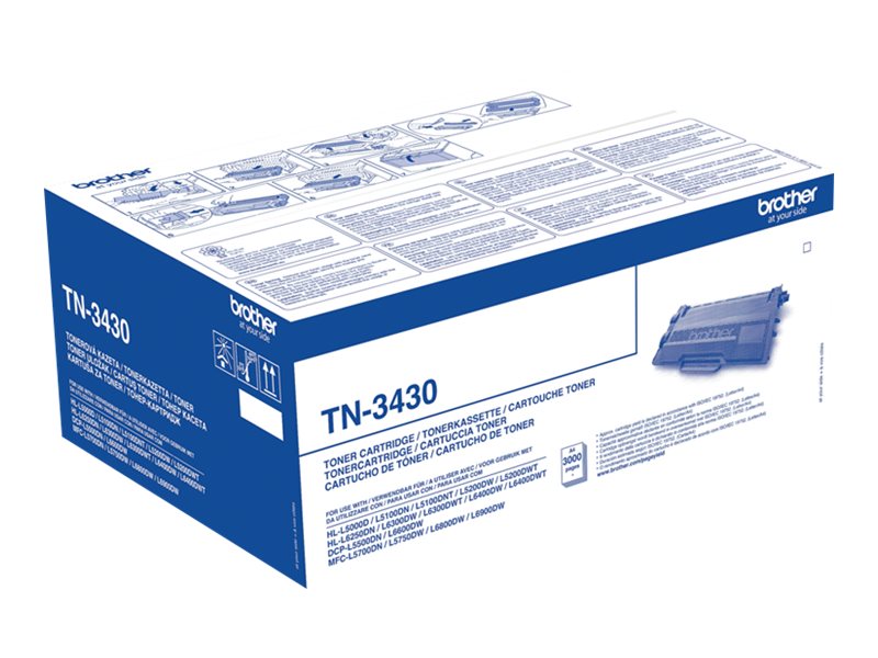 Toner Original Brother TN-3430/ Preto - Imagem 2