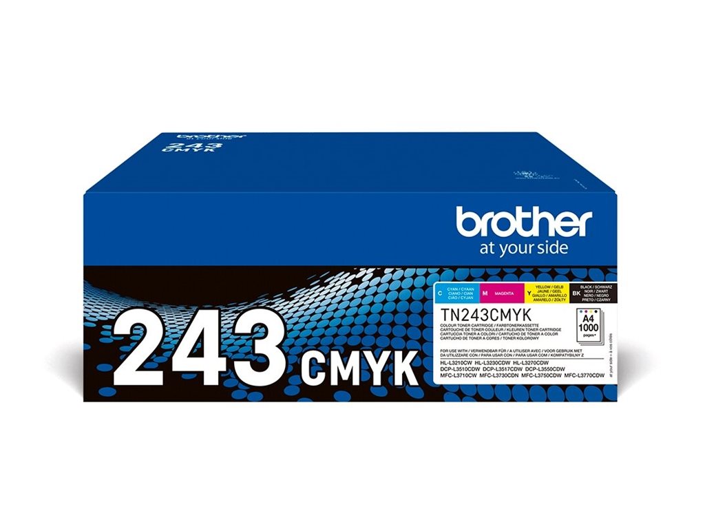 Toner Original Brother TN-243CMYK Multipack/ Ciano/ Magenta/ Amarelo/ Preto