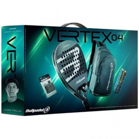 Pack Raquete de Padel Bullpadel Vertex 04 Comfort Pro Line 2026/ Inclui 3 Acessórios