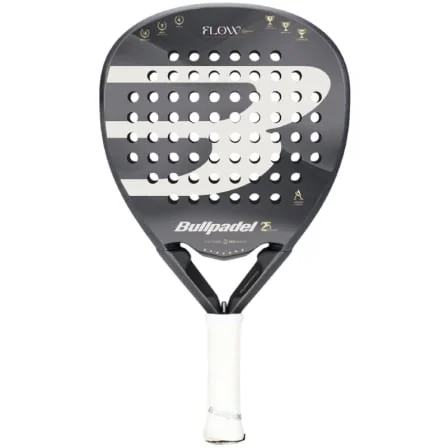 Raquete de Padel Bullpadel Flow Legend 2026 Alejandra Salazar Formato Diamante Branco e Preto
