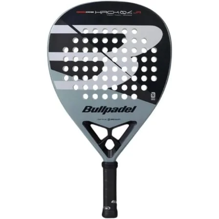 Raquete de Padel Bullpadel Hack 04 Junior 2026 Paquito Navarro Diamante 335-345g Preto e Cinzento