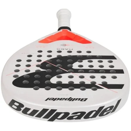 Raquete de Padel Bullpadel Hack Advance 2026 Formato Híbrido Glaphite Branca - Imagem 4