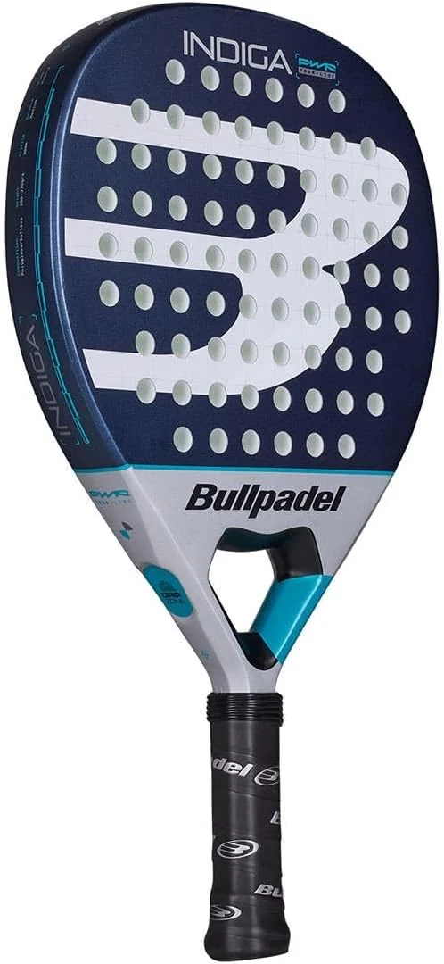 Raquete de Padel Bullpadel Indiga Power 2026 Formato Diamante SoftEva Polyglass Branco e Azul - Imagem 2