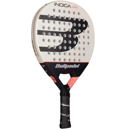 Raquete de Padel Bullpadel Indiga Woman 2026 Forma Redonda Carbon Tube Branco e Preto - Imagem 2