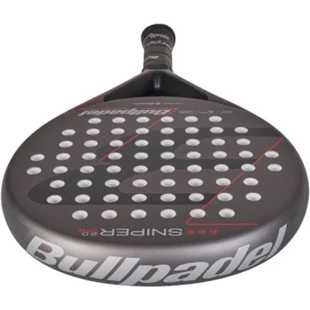 Raquete de Padel Bullpadel Sniper 2.0 Control 2026 Cinzento e Vermelho Formato Redondo - Imagem 3