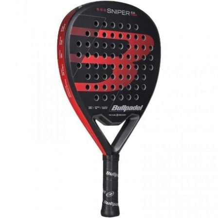 Raquete de Padel Bullpadel Sniper 2.0 Power 2026/ Preta e Vermelha - Imagem 2