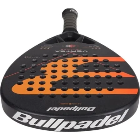 Raquete de Padel Bullpadel Vertex Advance 2026 Forma Diamante Air React Channel TopSpin Preto e Laranja - Imagem 4