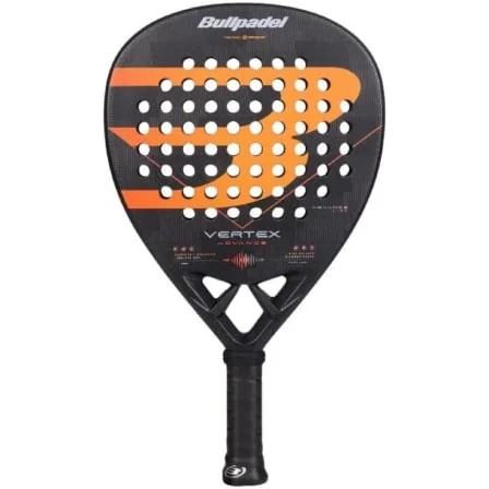 Raquete de Padel Bullpadel Vertex Advance 2026 Forma Diamante Air React Channel TopSpin Preto e Laranja