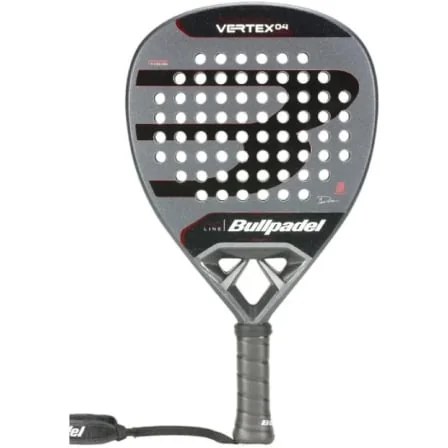 Raquete de Padel Bullpadel Vertex 04 Comfort Pro Line 2025 Martín Di Nenno Fibrix Multieva Cinzento