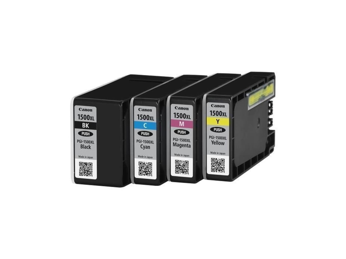 Tinteiro Original Canon PGI-1500XL Multipack Alta Capacidade/ Ciano/ Magenta/ Amarelo/ Preto - Imagem 2