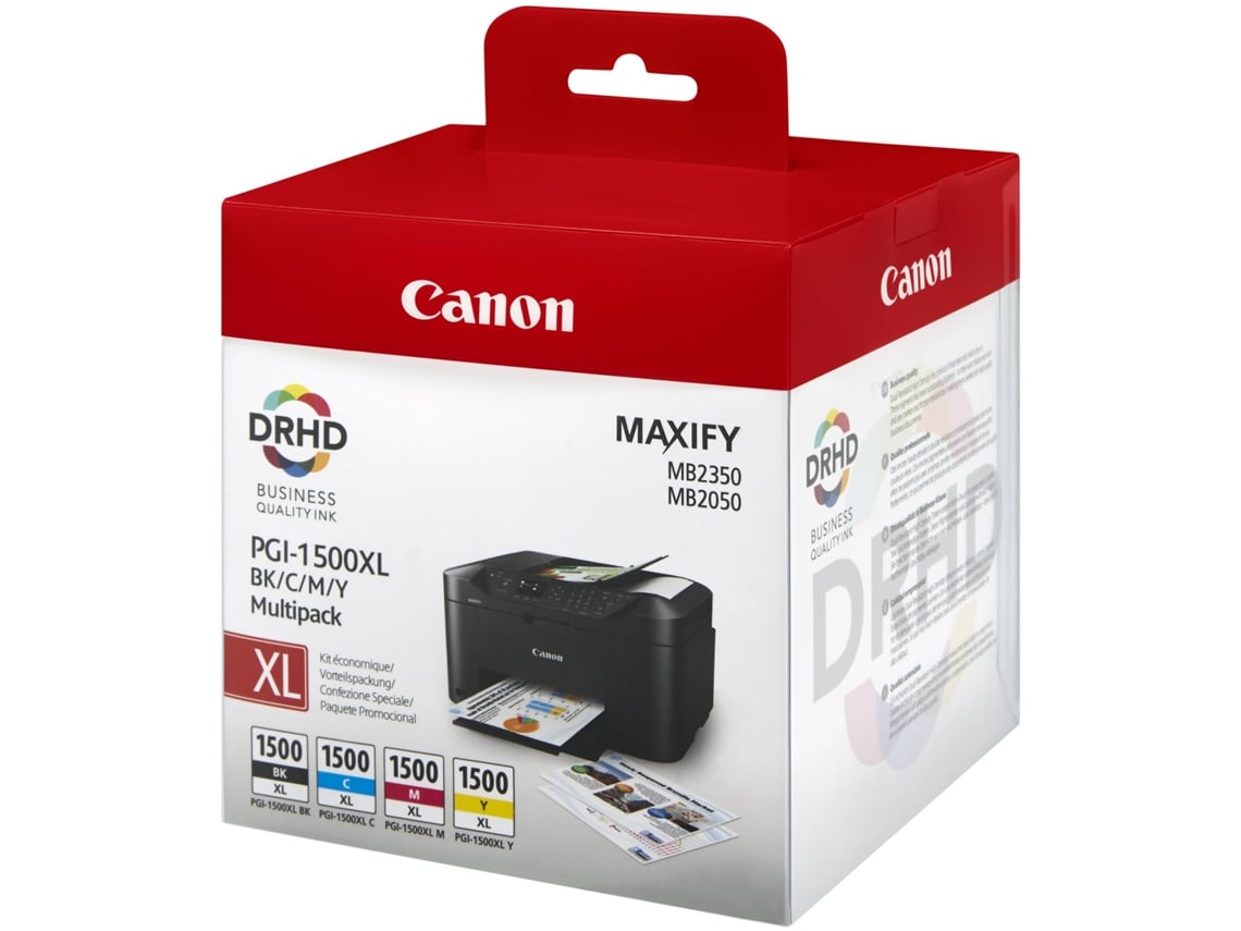 Tinteiro Original Canon PGI-1500XL Multipack Alta Capacidade/ Ciano/ Magenta/ Amarelo/ Preto - Imagem 8