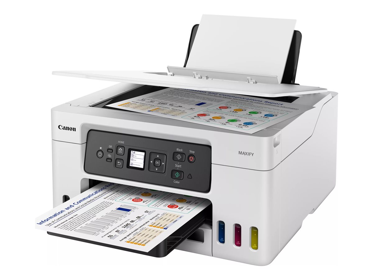 Multifunções Recarregável Canon MAXIFY GX3050 MegaTank WiFi/ Duplex/ Branca - Imagem 3
