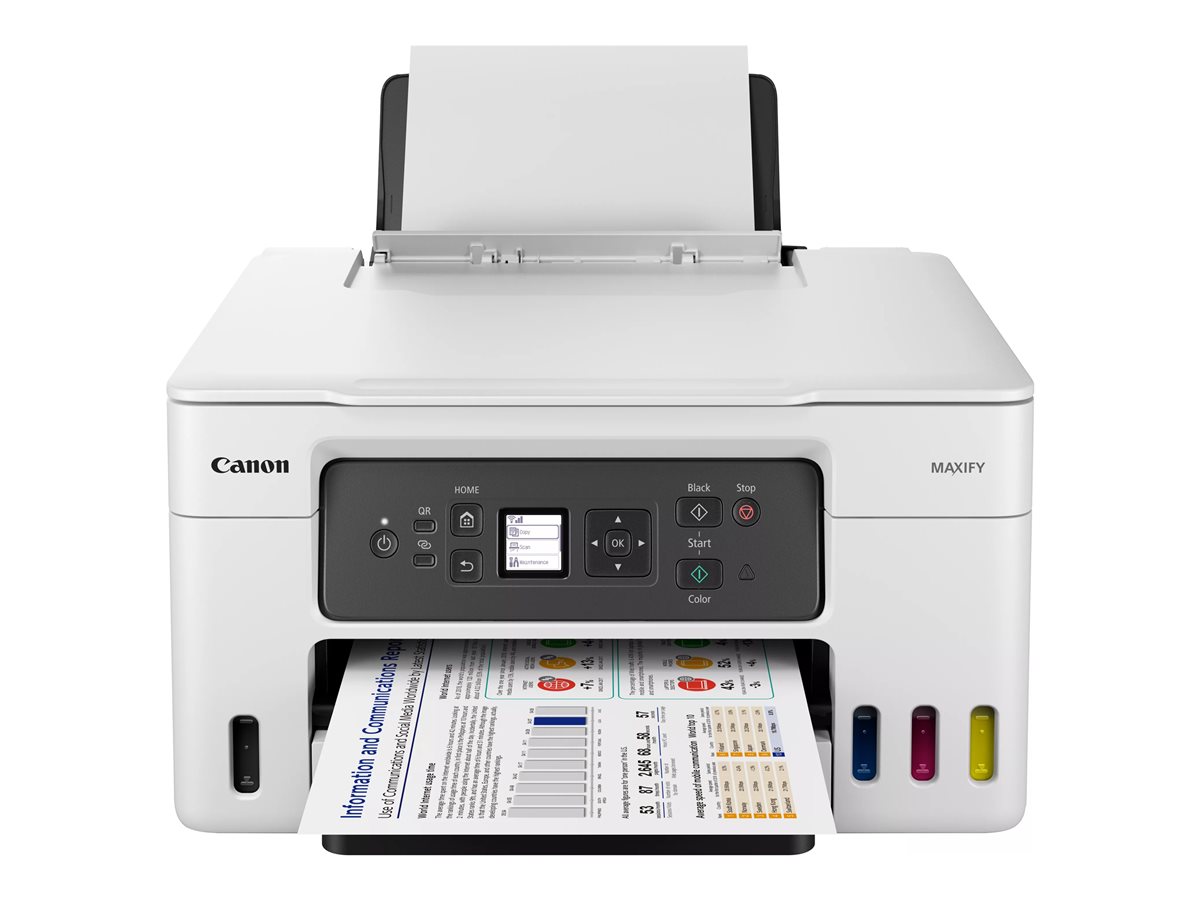Multifunções Recarregável Canon MAXIFY GX3050 MegaTank WiFi/ Duplex/ Branca - Imagem 4