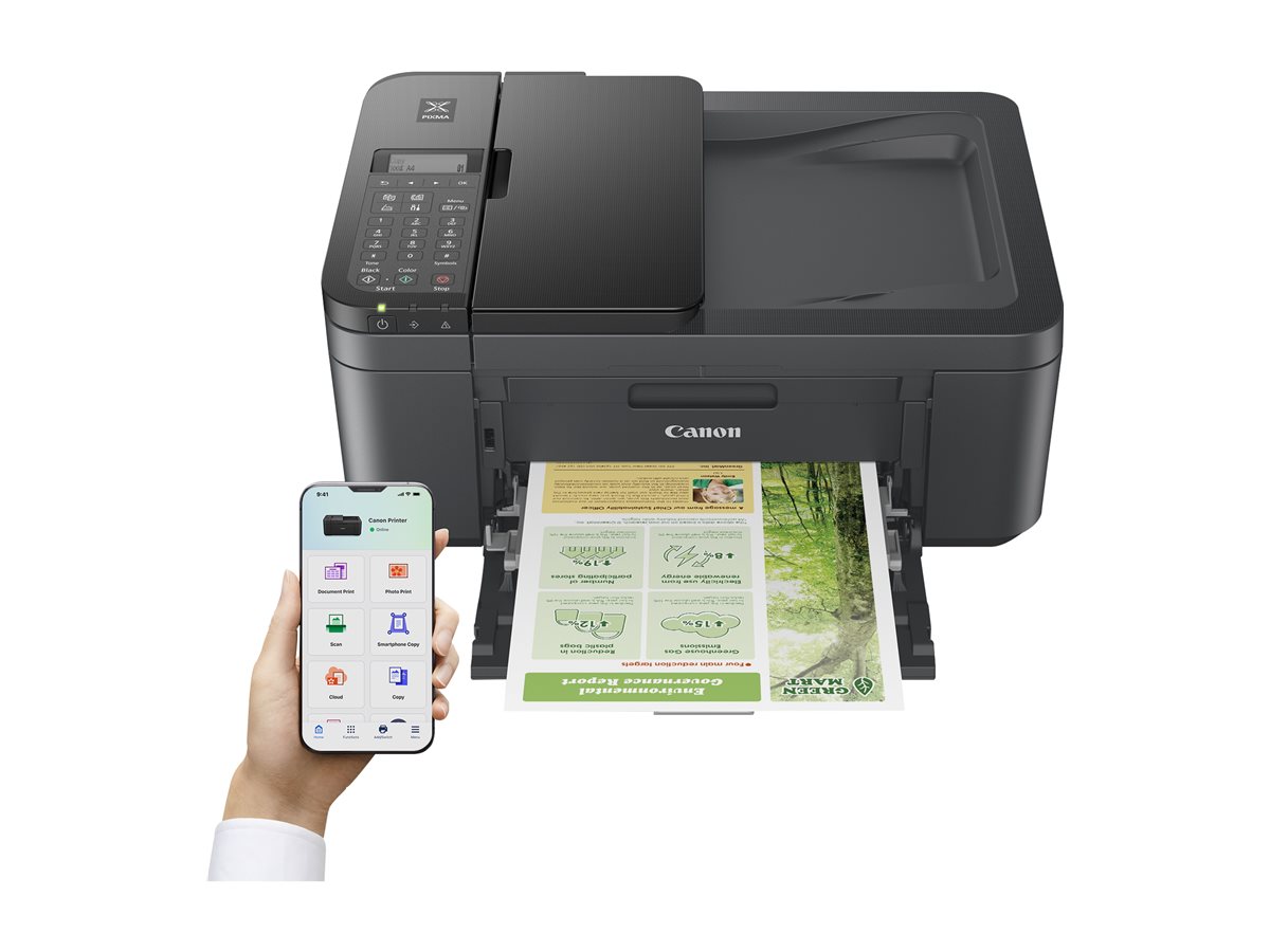 Multifunções Fotográfica Canon PIXMA TR4755i WiFi/ Duplex/ Fax/ Preto - Imagem 4