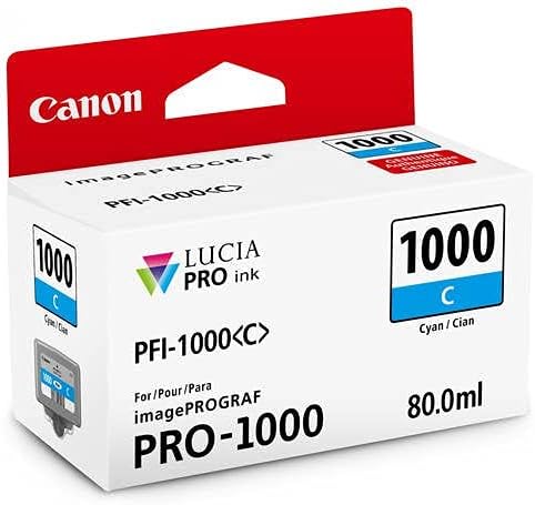 Tinteiro Original Canon PFI-1000C/ Ciano - Imagem 4