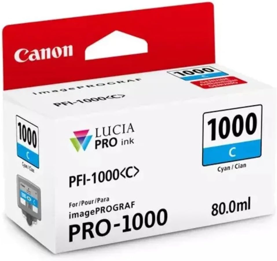 Tinteiro Original Canon PFI-1000C/ Ciano - Imagem 2