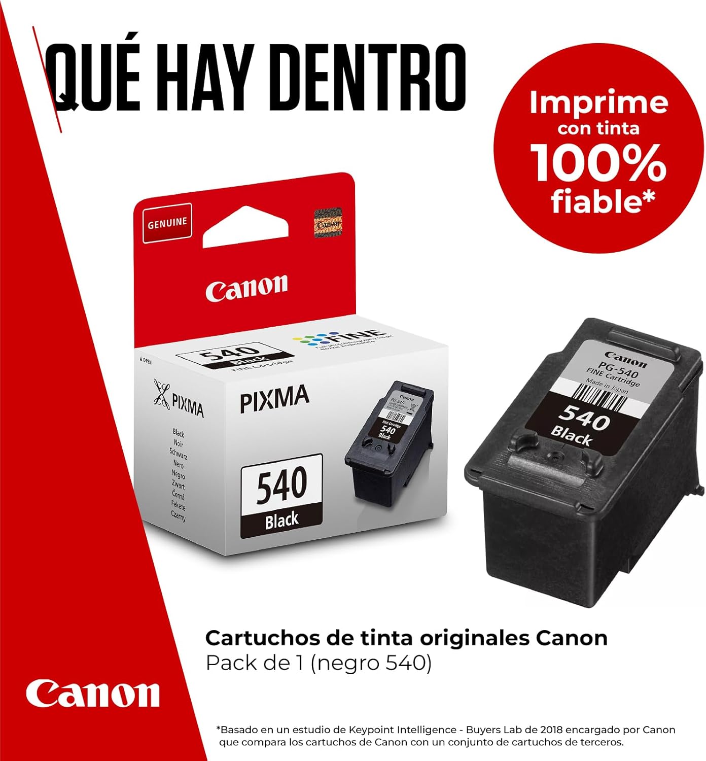 Tinteiro Original Canon PG-540/ Preto - Imagem 2