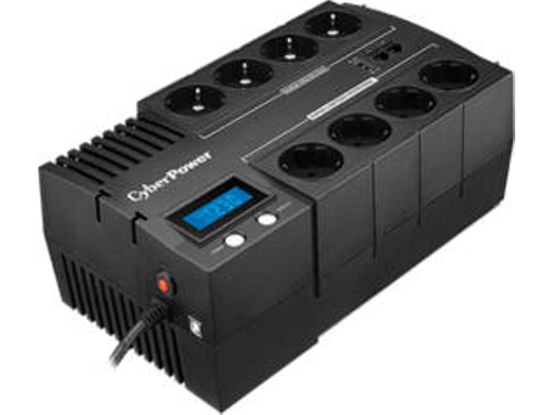 Linha Interativa Cyberpower BR1000ELCD/ 1000VA-600W/ 8 Saídas/ Formato Bloco