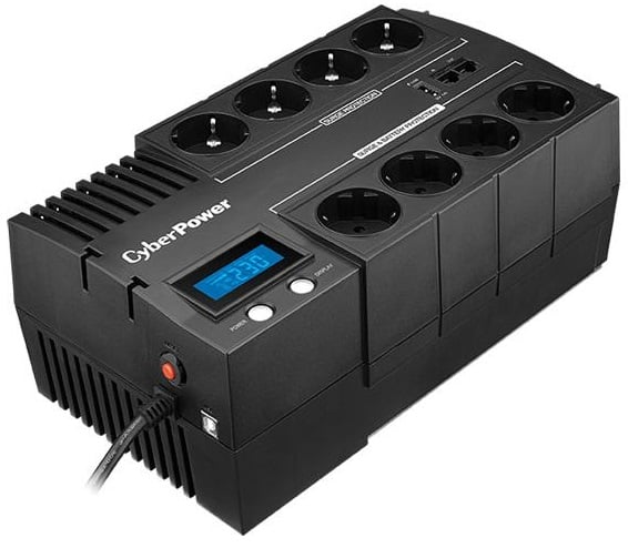 UPS Linha Interactiva Cyberpower BR1200ELCD/ 1200VA-720W/ 8 Saídas/ Formato Bloco