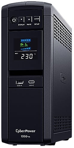 UPS Linha Interactiva Cyberpower CP1350EPFCLCD/ 1350VA-810W/ 6 Saídas/ Formato Torre - Imagem 2