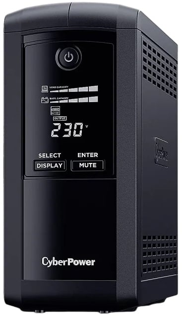 UPS Linha Interativa Cyberpower VP1000ELCD/ 1000VA-550W/ 4 Saídas/ Formato Torre