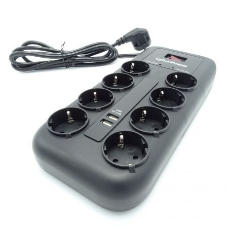 Régua de Alimentação Cyberpower P0820SUD0-DE/ 8 Tomadas/ 2 USB/ Cabo 1.8m/ Preta - Imagem 3