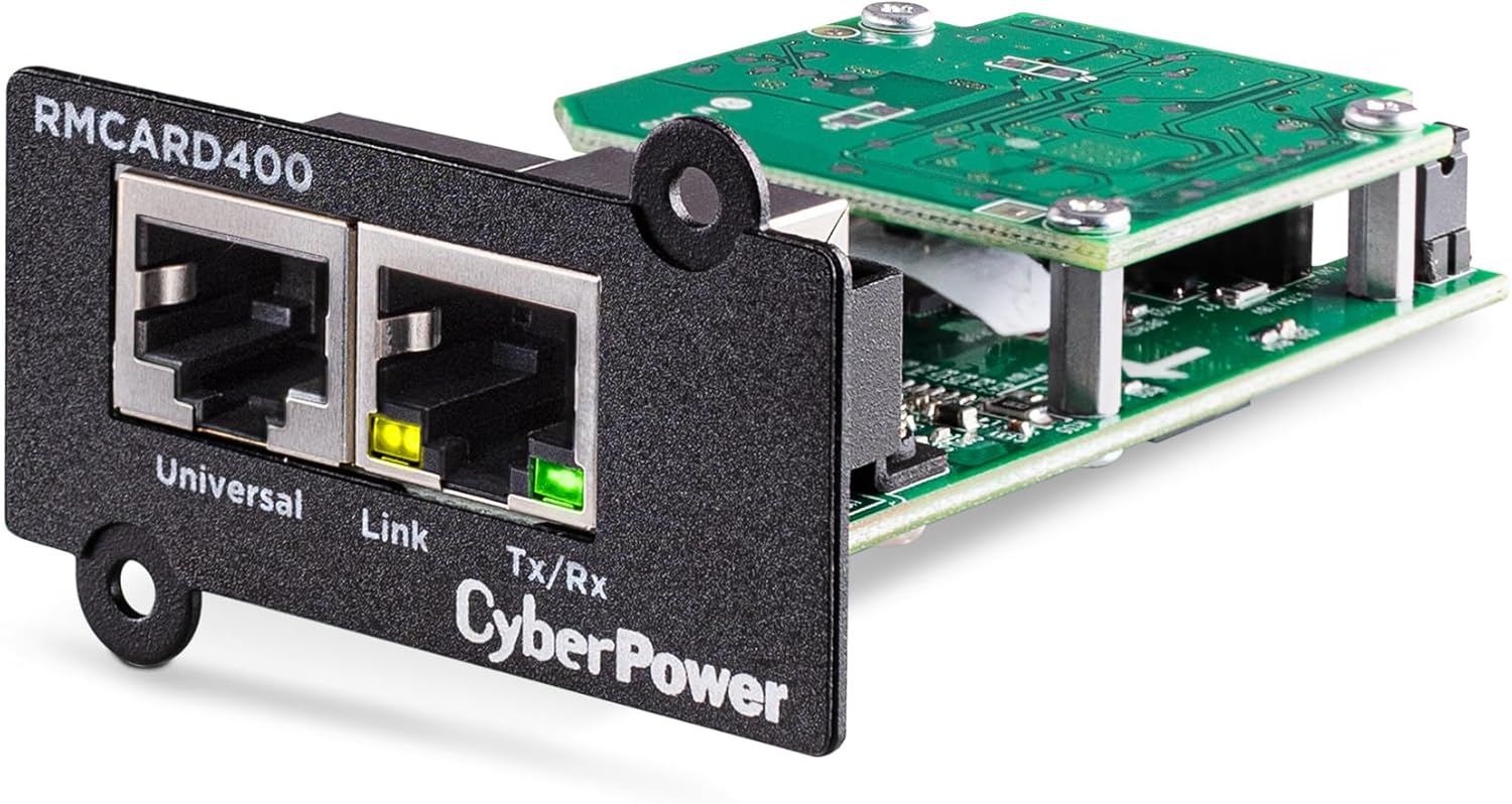 Placa de Gestão Remota CyberPower RMCARD400 SNMP/HTTP RJ45 compatível com Envirosensor - Imagem 2