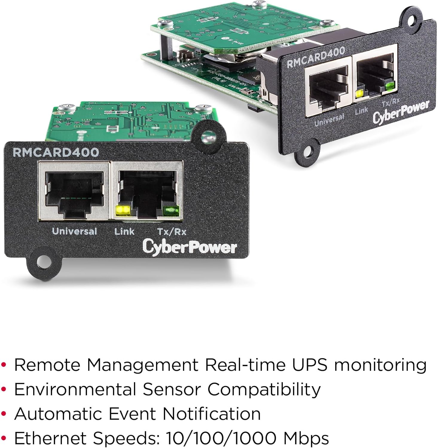 Placa de Gestão Remota CyberPower RMCARD400 SNMP/HTTP RJ45 compatível com Envirosensor - Imagem 4