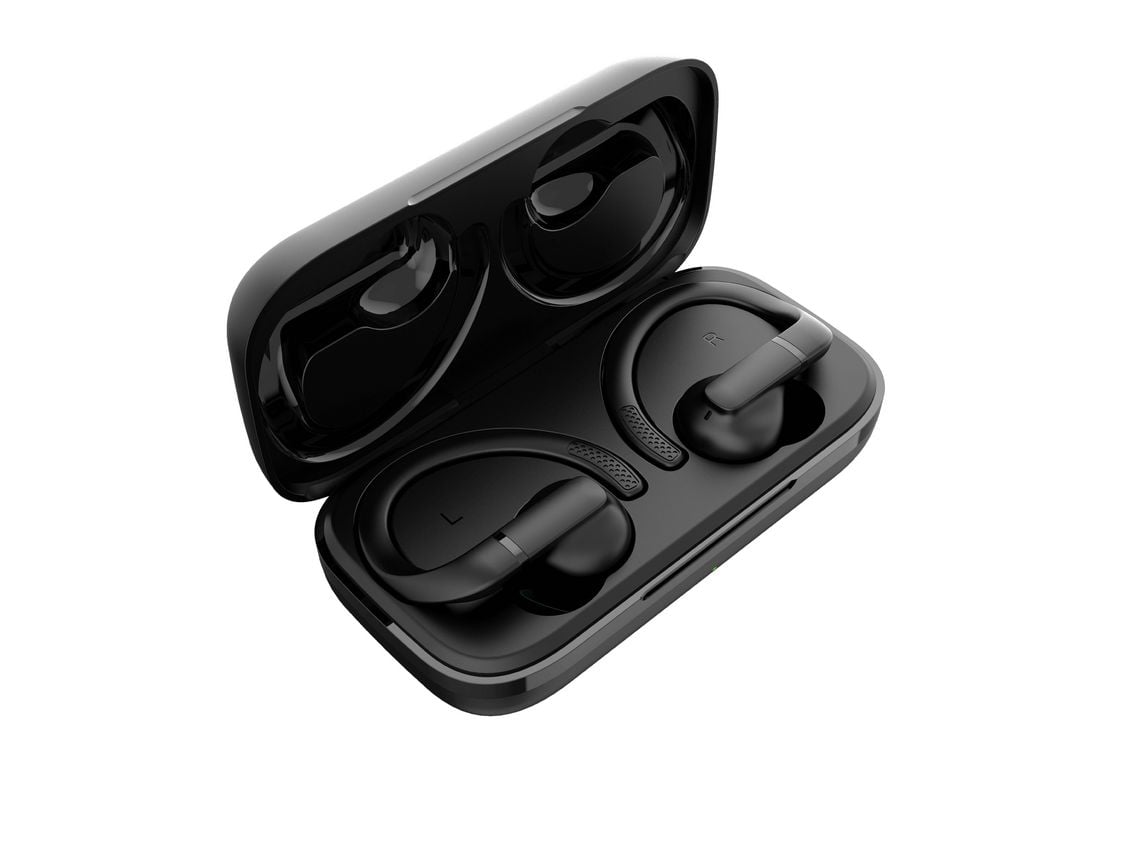 Auriculares Desportivos Bluetooth Daewoo DW2003 com estojo de carregamento/ Autonomia 8h/ Pretos - Imagem 2