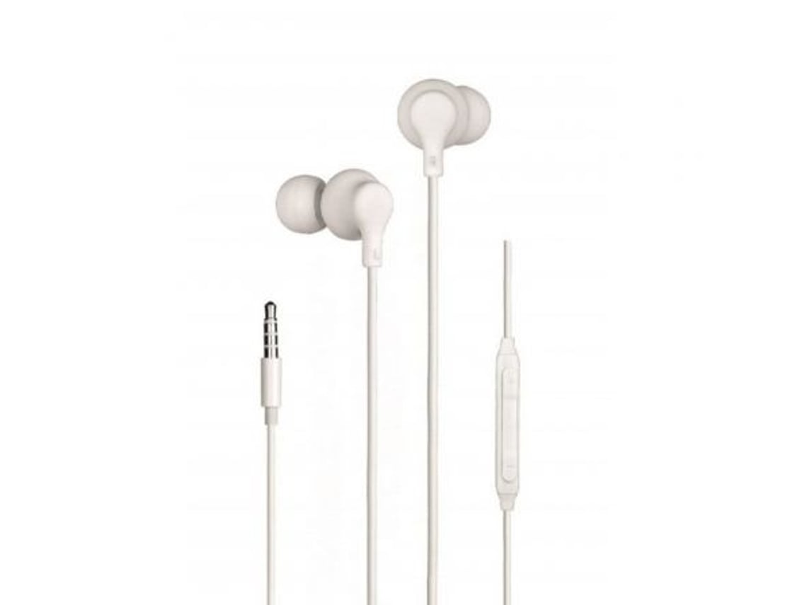 Auscultadores Intra-auriculares Daewoo DW2014/ com Microfone/ Jack 3.5/ Brancos