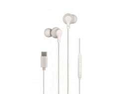 Auscultadores Intra-auriculares Daewoo DW2016 com Microfone, USB Tipo-C, Brancos - Imagem 2
