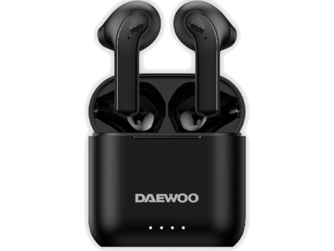 Auriculares Bluetooth Daewoo DW2020 com estojo de carregamento/ Autonomia 5h/ Pretos - Imagem 2