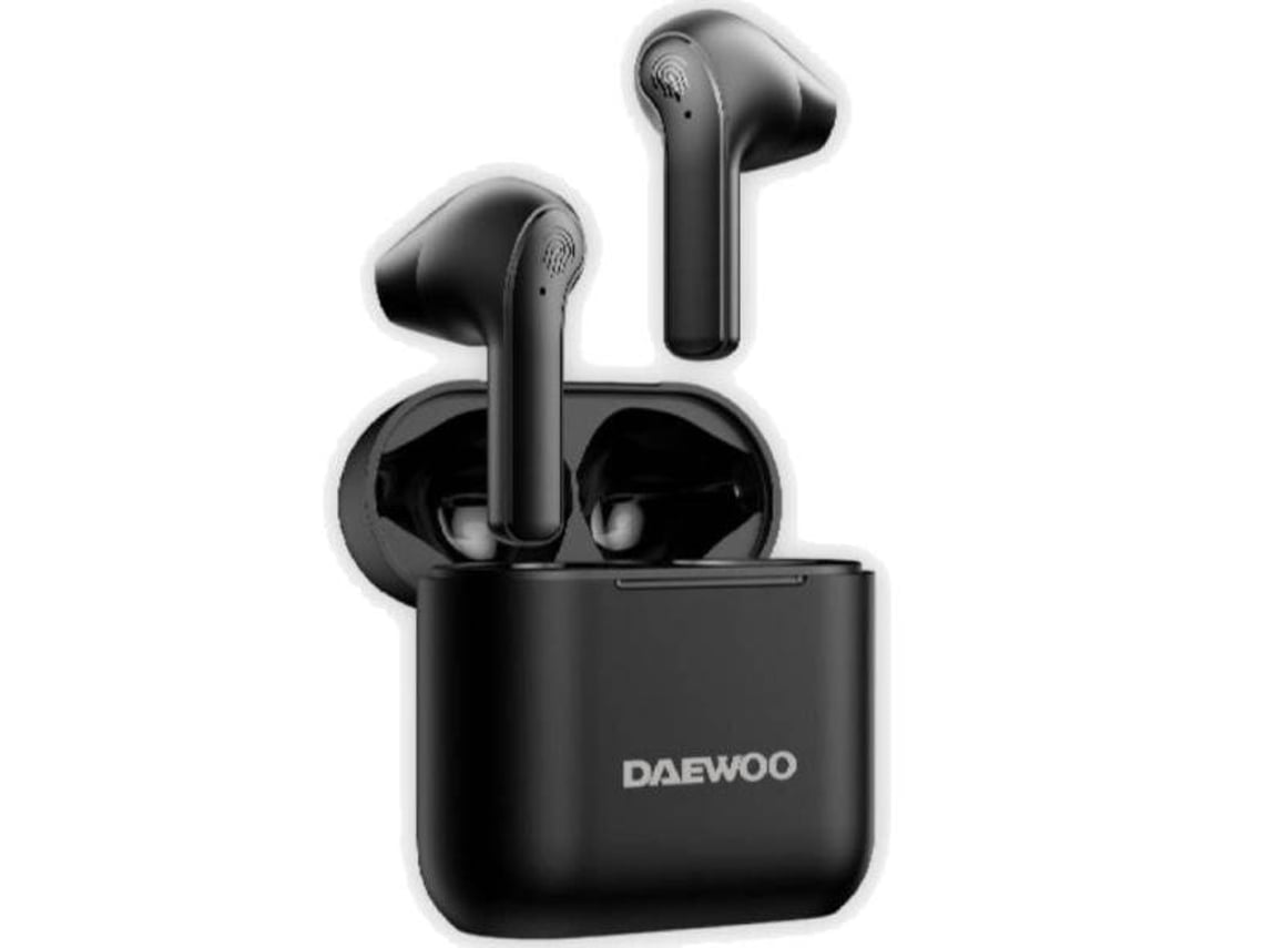 Auriculares Bluetooth Daewoo DW2020 com estojo de carregamento/ Autonomia 5h/ Pretos - Imagem 3