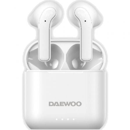 Auriculares Bluetooth Daewoo DW2021 com estojo de carregamento/ Autonomia 5h/ Brancos