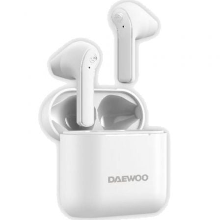 Auriculares Bluetooth Daewoo DW2021 com estojo de carregamento/ Autonomia 5h/ Brancos - Imagem 2