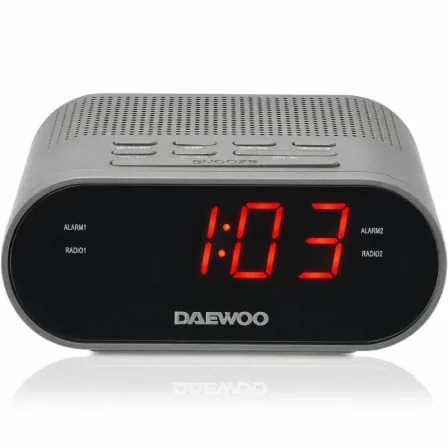 Rádio Despertador Daewoo DW1219 com Ecrã LED AM/FM Saída Auriculares 3.5mm e Cabo 1.5m - Imagem 2