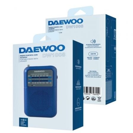 Rádio Portátil Daewoo DW1008/ Azul - Imagem 2