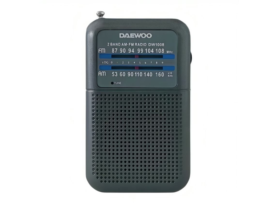 Rádio Portátil Daewoo DW1008/ Cinzento