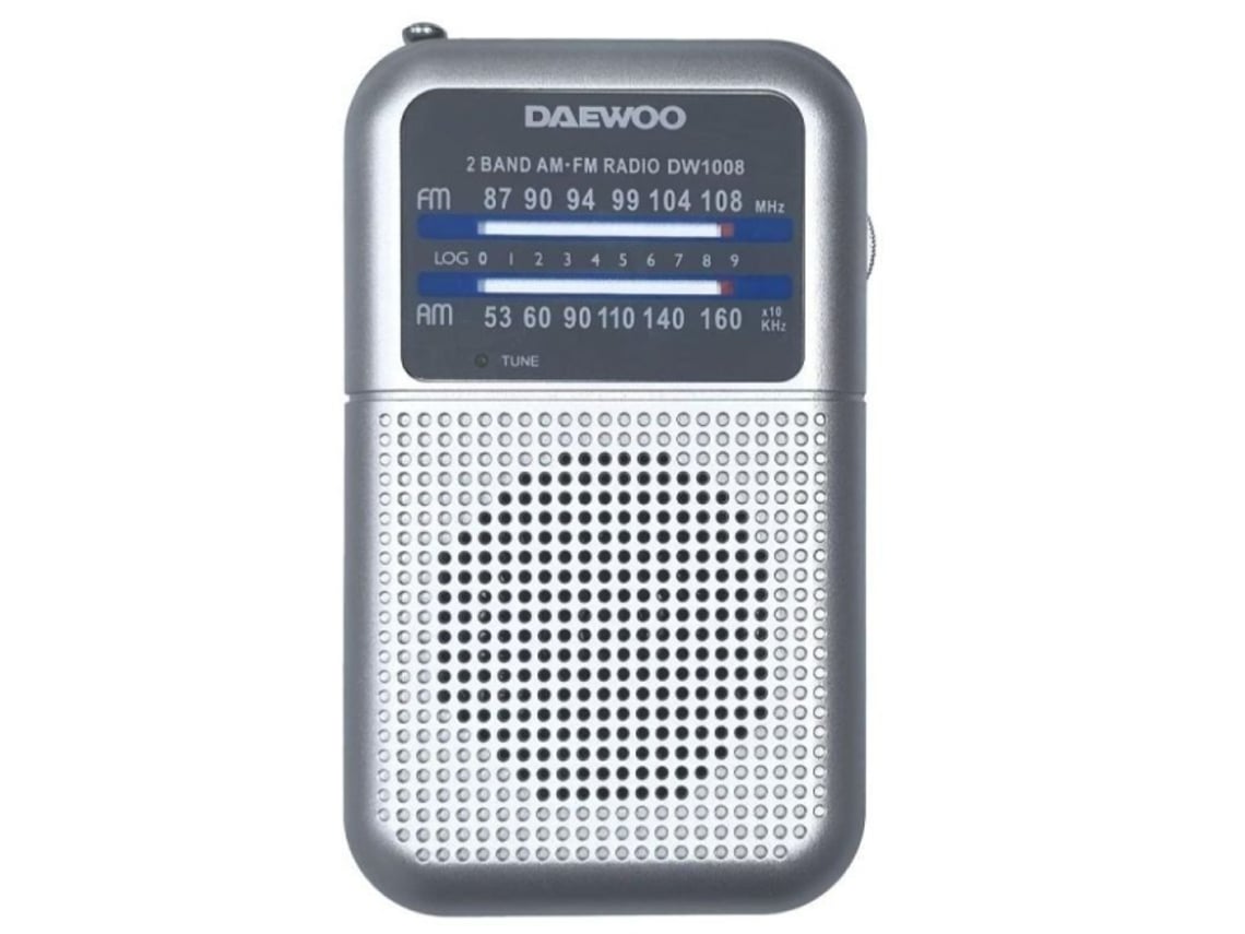 Rádio Portátil Daewoo DW1008/ Prata