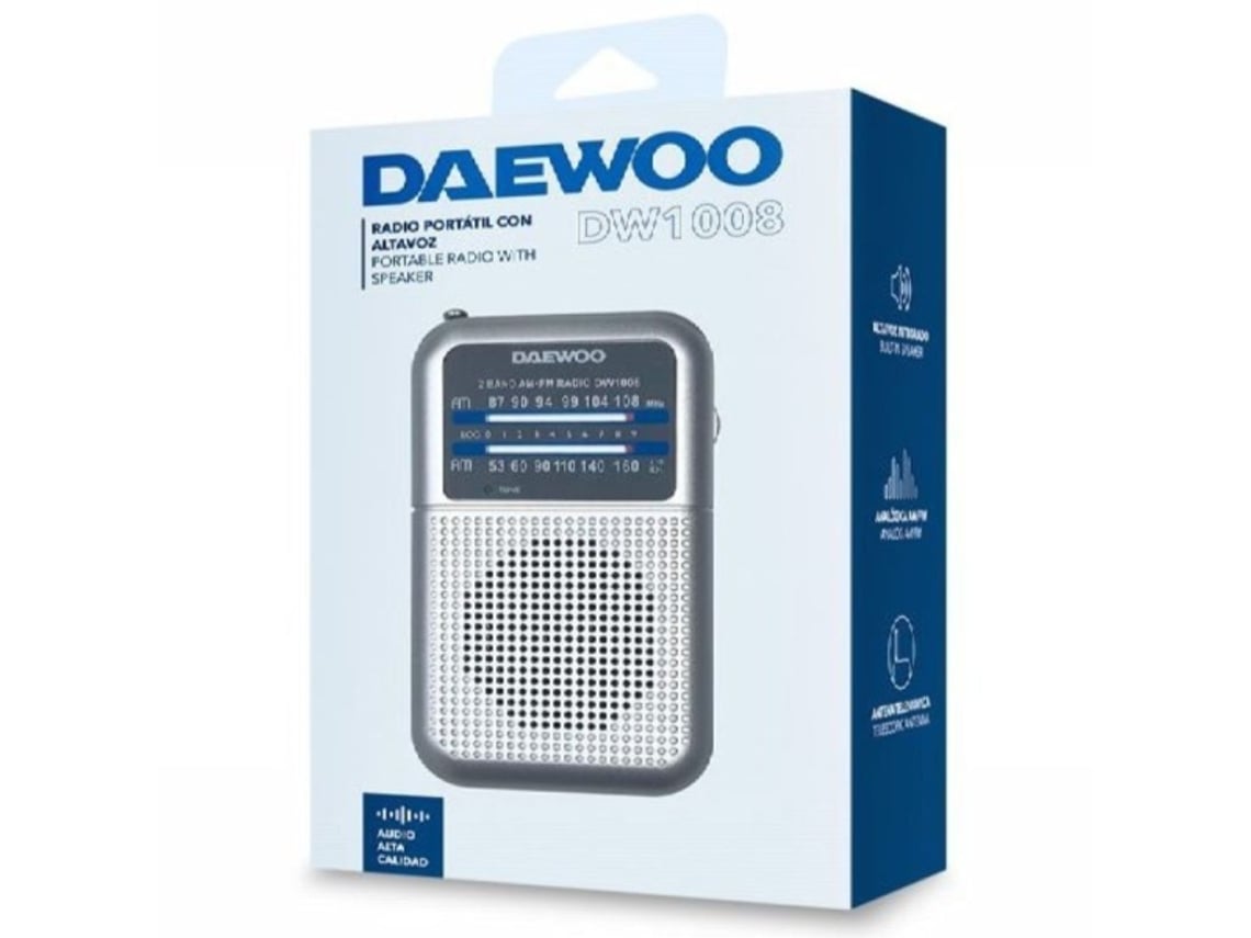 Rádio Portátil Daewoo DW1008/ Prata - Imagem 2