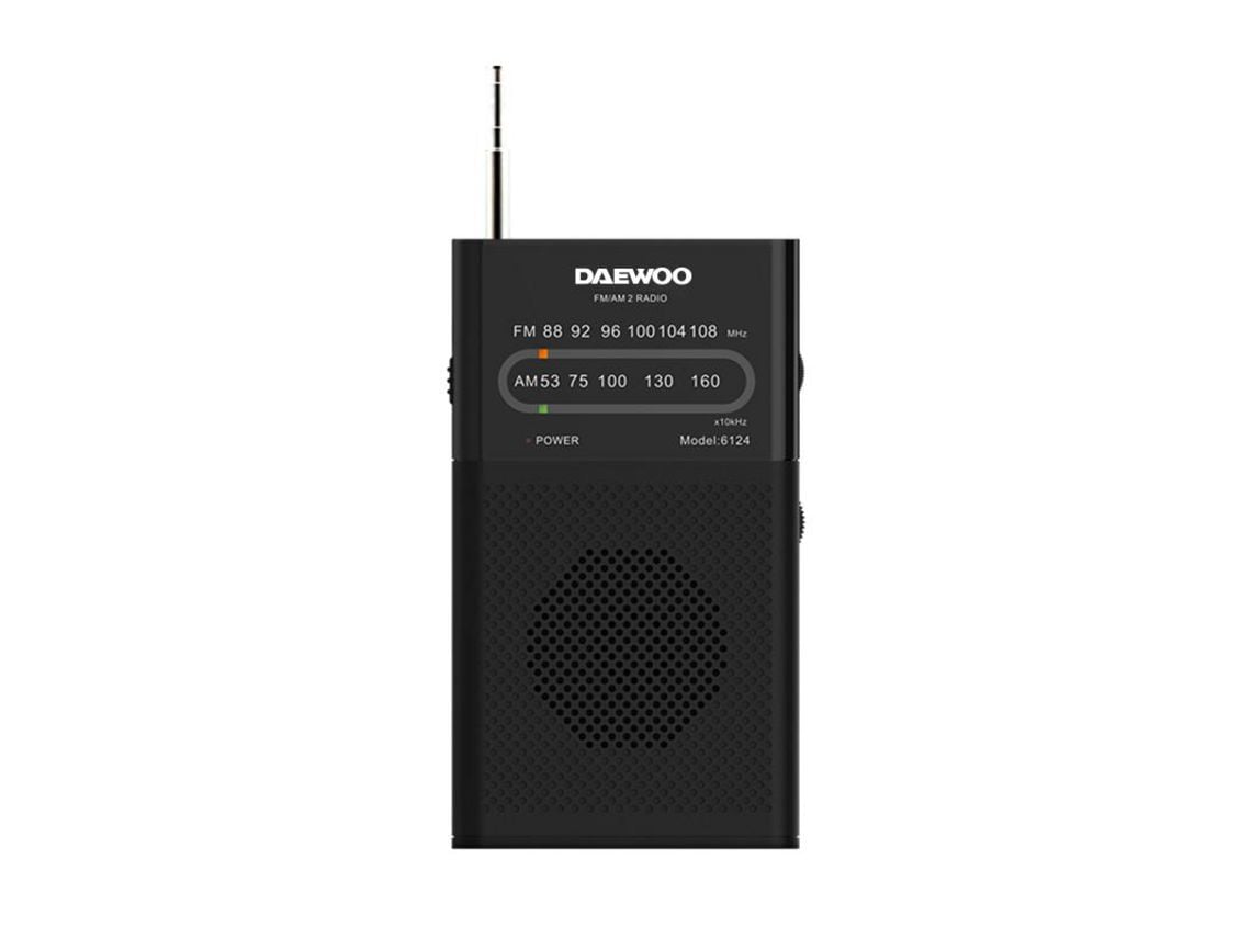 Rádio Portátil Daewoo DW1027/ Preto