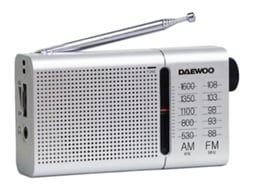 Rádio Portátil Daewoo DW1037/ a Pilhas/ Prateada - Imagem 2