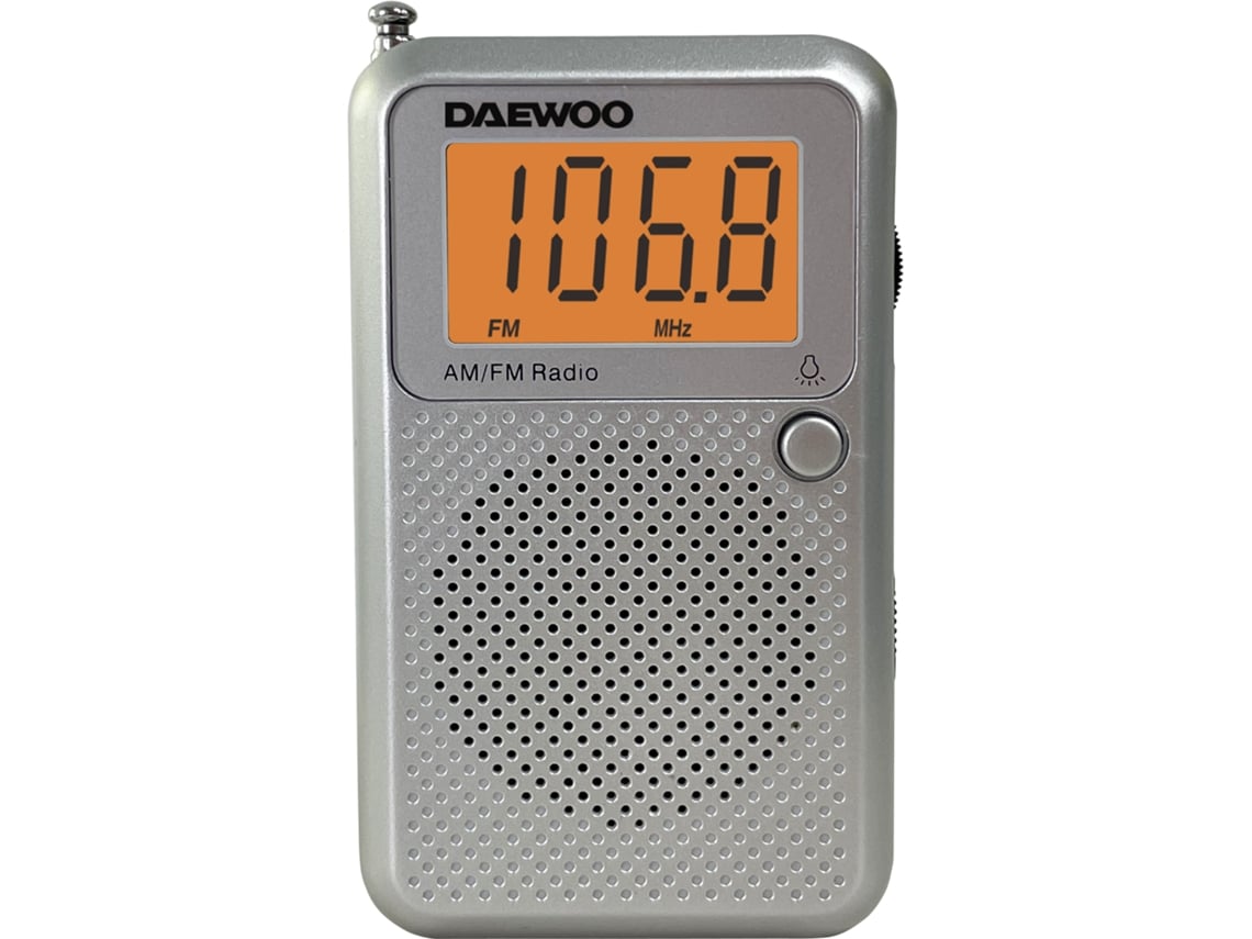 Rádio Portátil Daewoo DW1115/ Cinzento