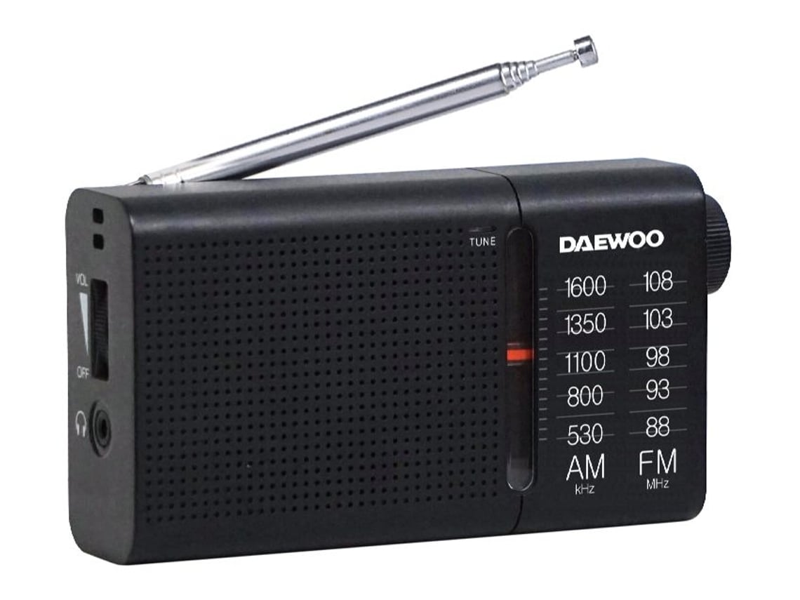 Rádio Portátil Daewoo DW1119/ Preto