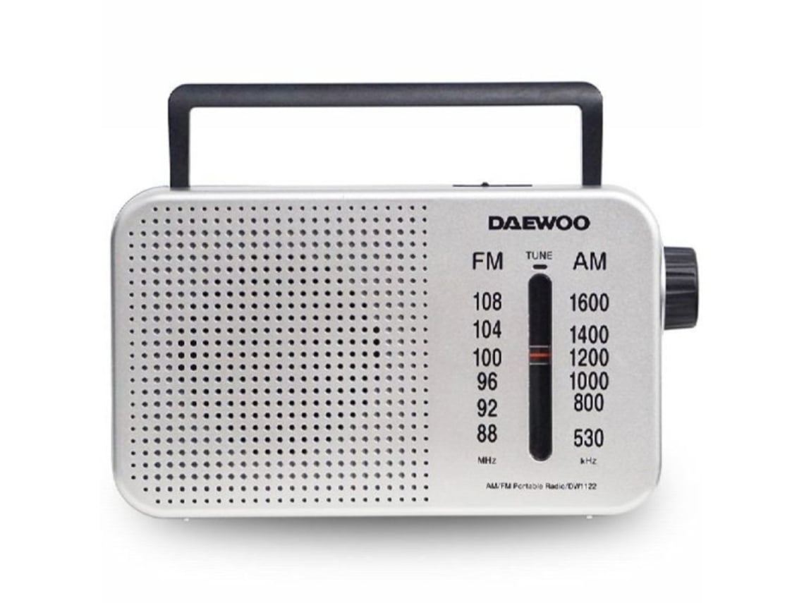 Rádio Portátil Daewoo DW1122/ Prateado