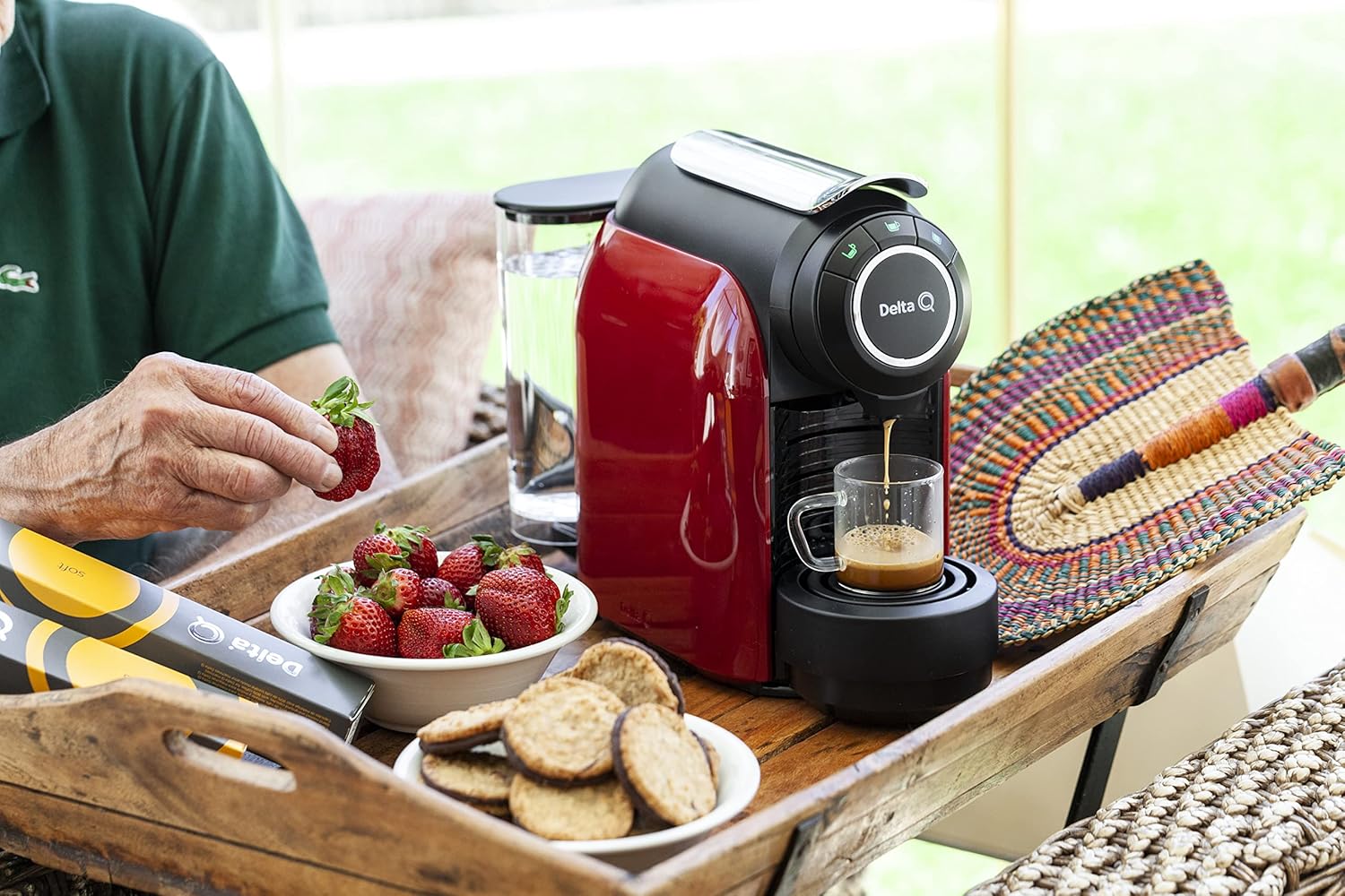Máquina de Café de Cápsulas Delta Q Qool Evolution Automática Vermelha - Imagem 4