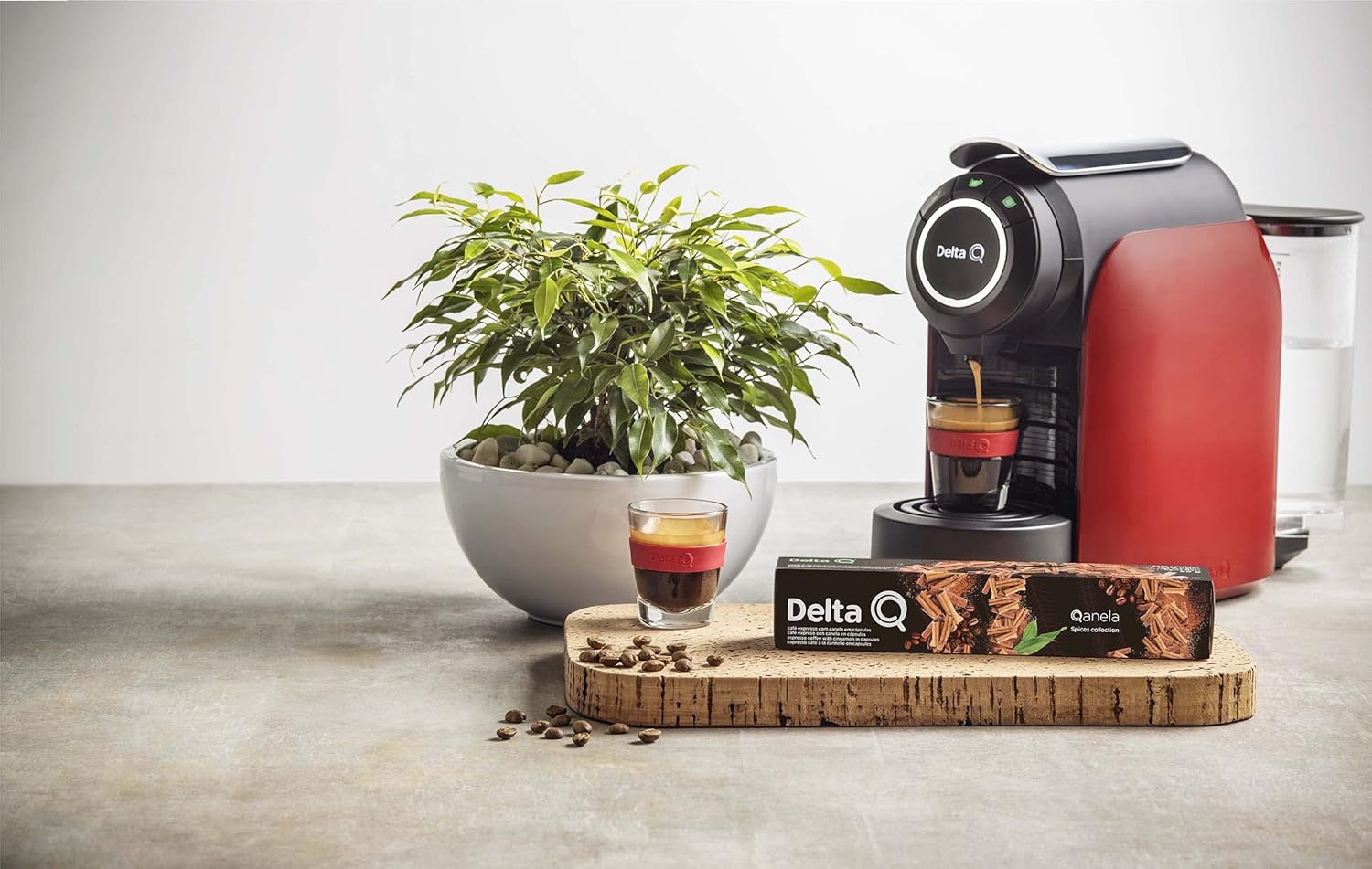 Máquina de Café de Cápsulas Delta Q Qool Evolution Automática Vermelha - Imagem 3